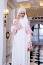Natasha (3D Floral) White Pink