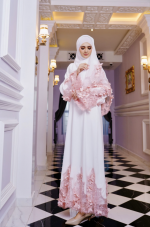 Natasha (3D Floral) White Pink - Image 2