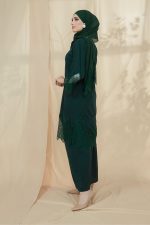 RANIA Kurung Lace Emerald Green - Image 3