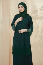 RANIA Kurung Lace Emerald Green - Image 5