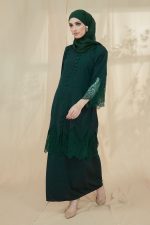 RANIA Kurung Lace Emerald Green