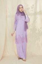 RANIA Kurung Lace Pastel Lilac