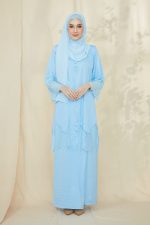 RANIA Kurung Lace Light Blue - Image 6