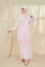 RANIA Kurung Lace Rose Pink - Image 4