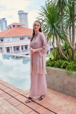 RIHANNA Kurung Lace Dusty Rose