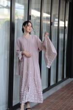 Faraasha Dusty Rose (with 3D Butterfly Handwork) - Image 4